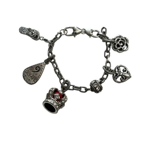 RETIRED BRIGHTON BRACELET WITH 6 CHARMS - Picture 1 of 9